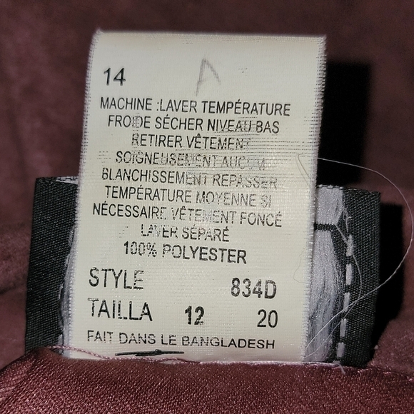 Southern lady size 14 skirt set. Purple velvet button up jacket and skirt - Picture 13 of 13